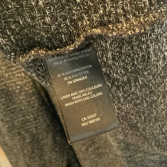 Lily Morgan Marbled Black Cardigan - Size M - Picture 4 of 4